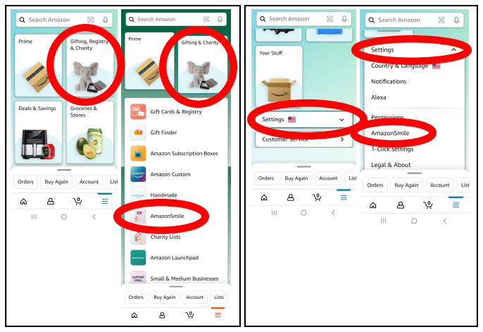 Amazon Smile Instructions App Find Amazon Smile