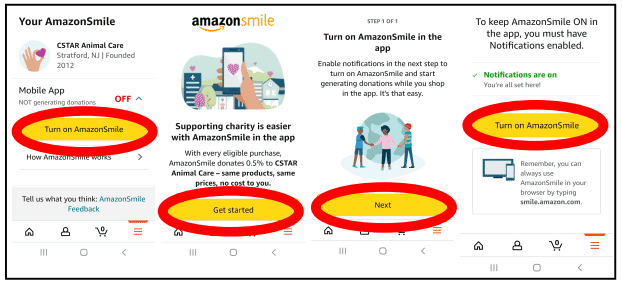 Amazon Smile Instructions App Turn On Amazon Smile