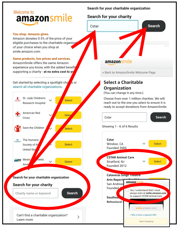 Amazon Smile Instructions Web Search